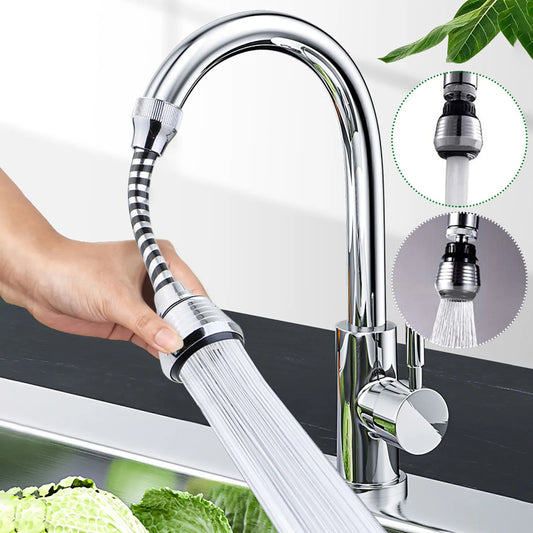 360 Degree Adjustment Faucet Extension Tube Water Saving Nozzle Filter